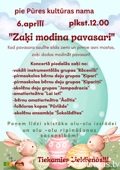 "Zaķi modina pavasari"