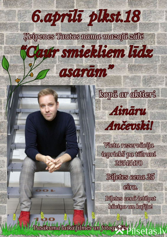 Caur smiekliem līdz asarām