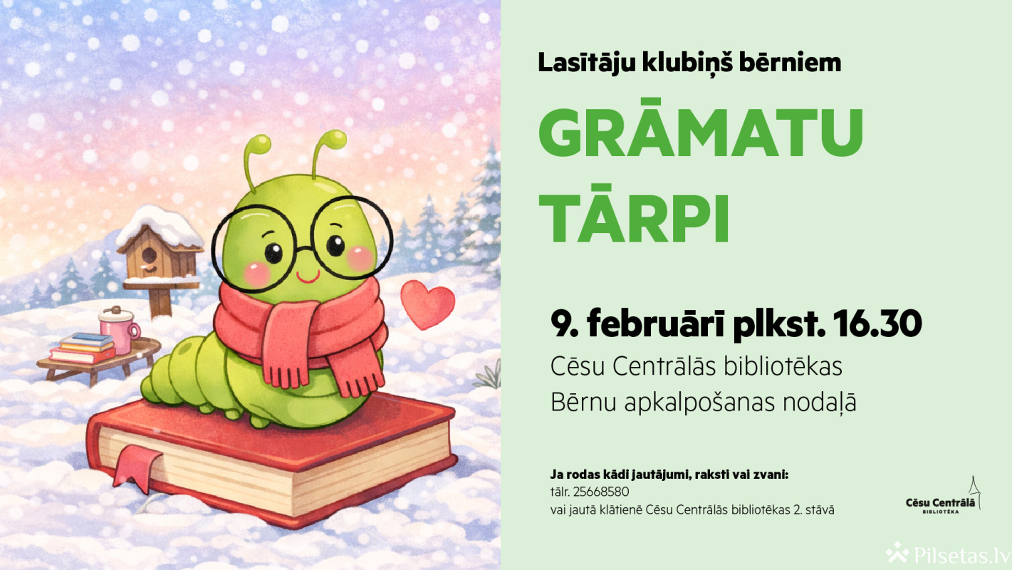 Lasītāju klubiņ&scaron; bērniem &ldquo;Grāmatu tārpi&rdquo;