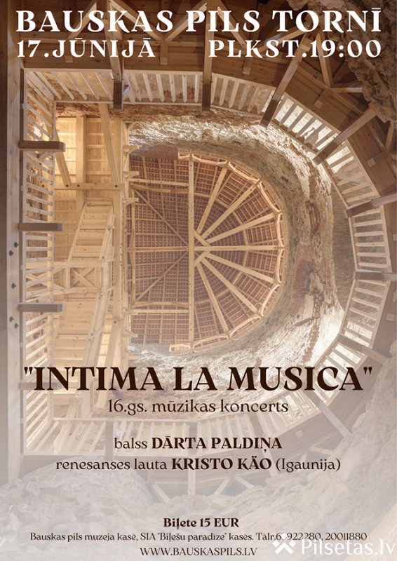 Bauskas pils tornī koncerts “Intima la Musica”
