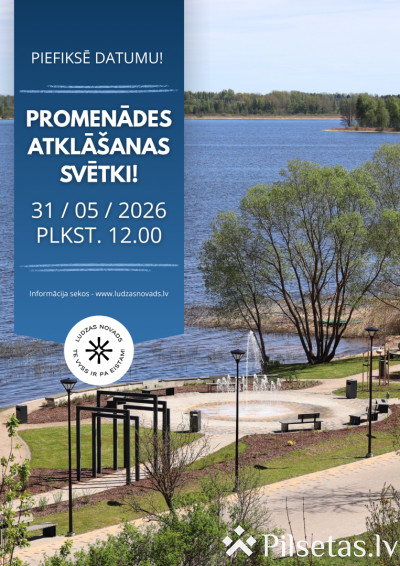 Ludzas Lielā Ezerkrasta promenādes atklā&scaron;ana