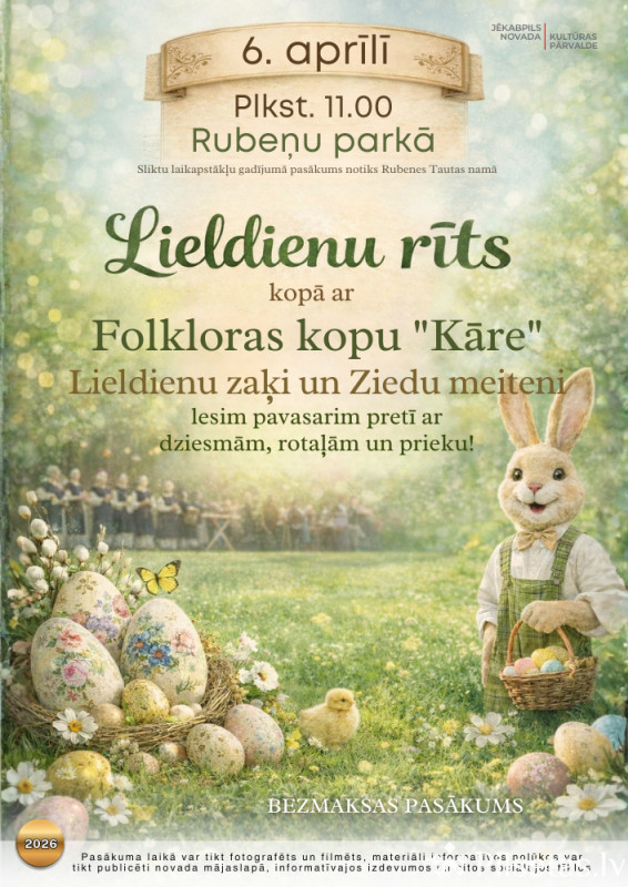 Lieldienu rīts Rubeņu parkā 