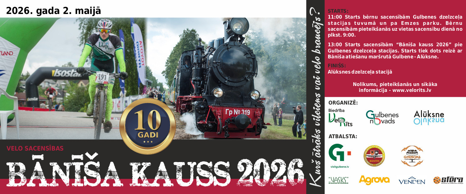 Bānī&scaron;a kauss 2026 - Apsteidz tvaiku!