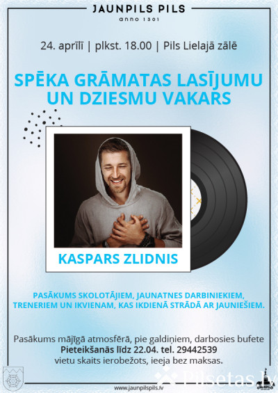 Vakars kopā ar Kasparu Zlidni.