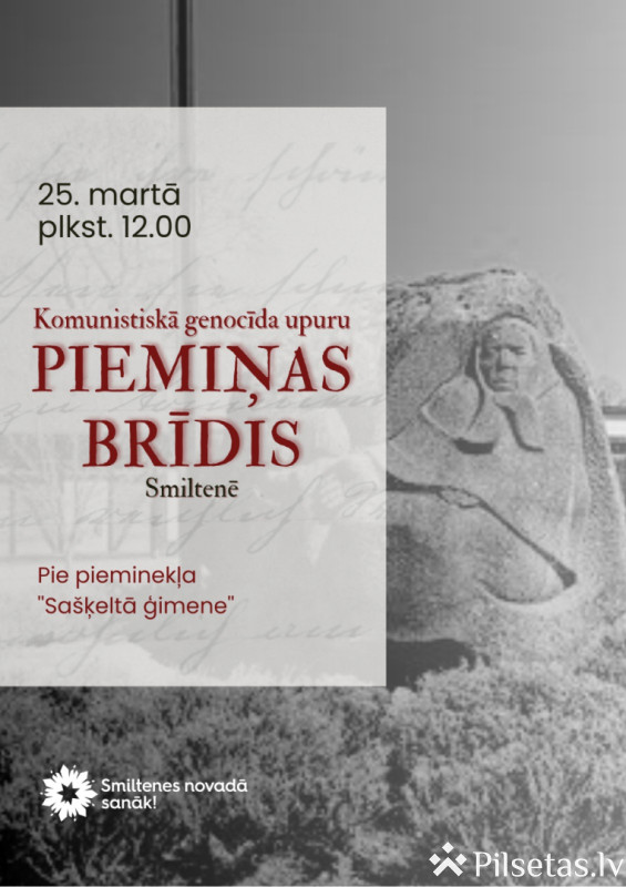 Komunistiskā genocīda upuru piemiņas diena Smiltenē