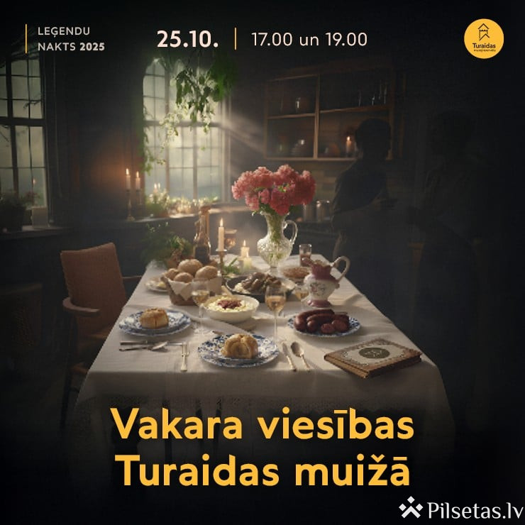 Gastronomisks piedzīvojums "Vakara viesības Turaidas muižā"