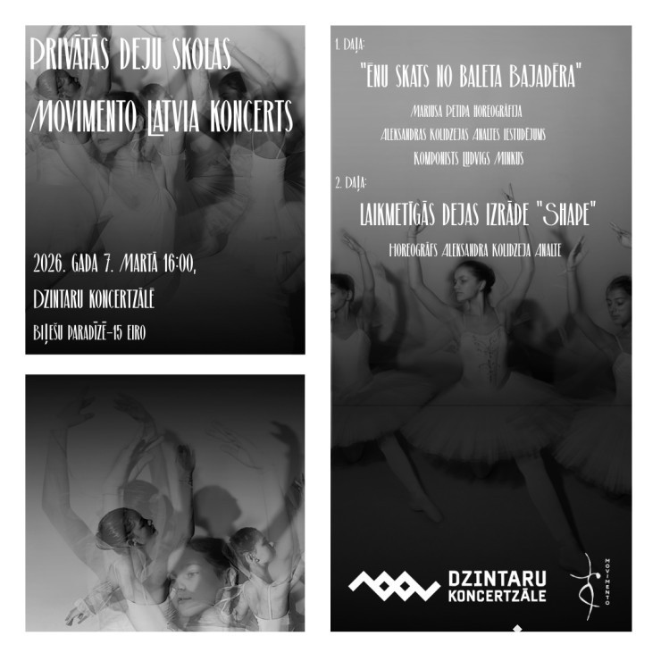 Privātās deju skolas Movimento Latvia koncerts