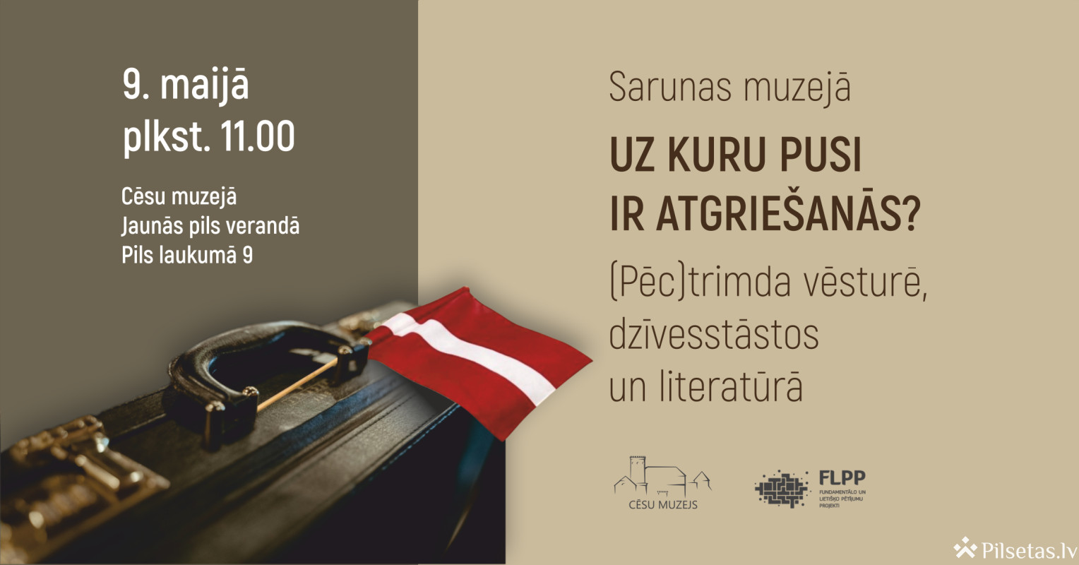 Sarunas muzejā: Uz kuru pusi ir atgrie&scaron;anās? (Pēc)trimda vēsturē, dzīvesstāstos un literatūrā