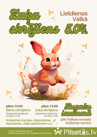 Lieldienas Valkā. Zaķa skrējiens