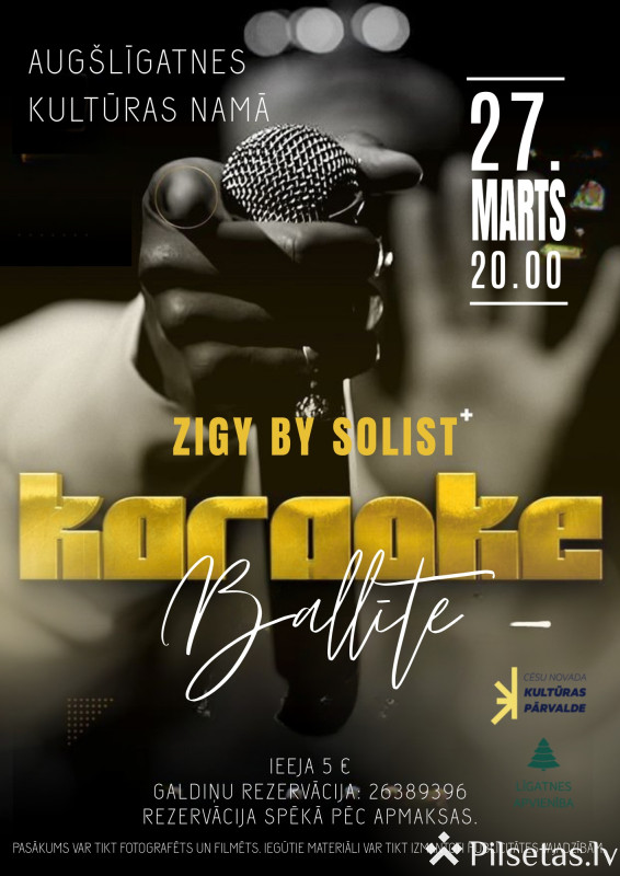 Karaoke vakars Aug&scaron;līgatnē