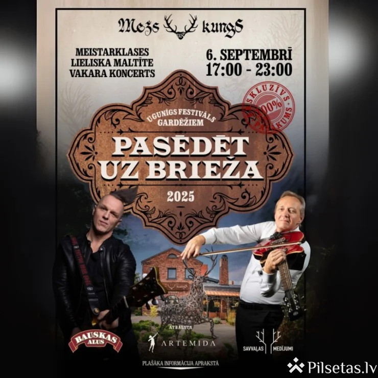 Gardēžu festivāls “Pasēdēt uz brieža 2025”