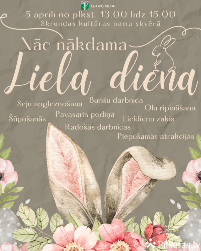 Lieldienu pasākums Skrundā 2026