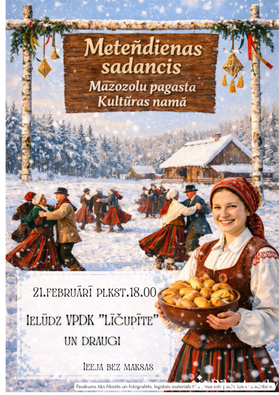 Meteņdienas sadancis Mazozolos 2026