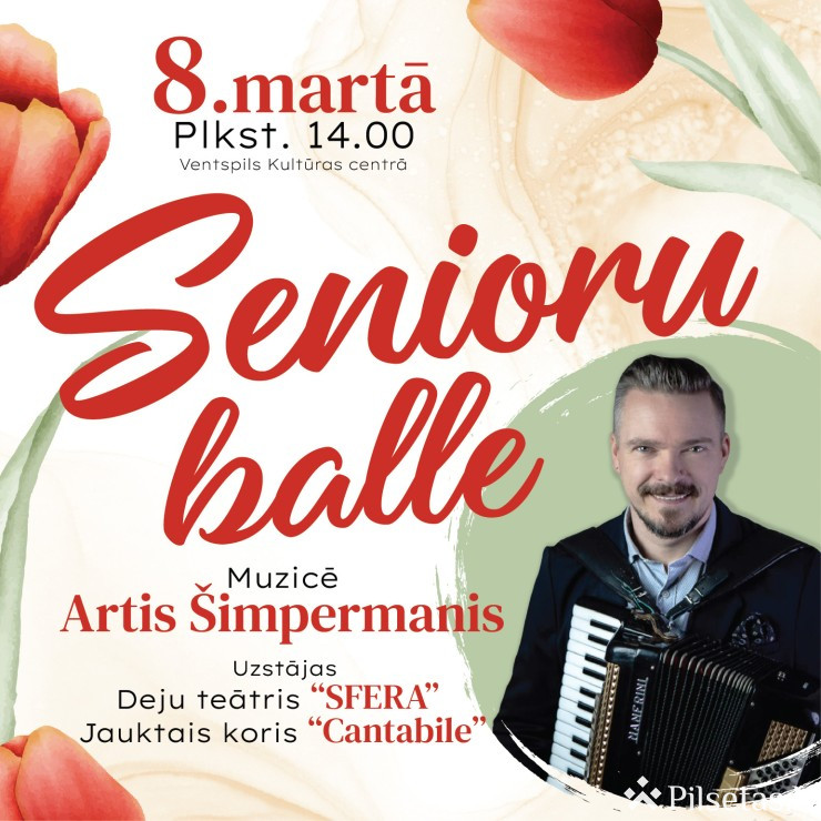 Senioru balle Ventspilī 2026