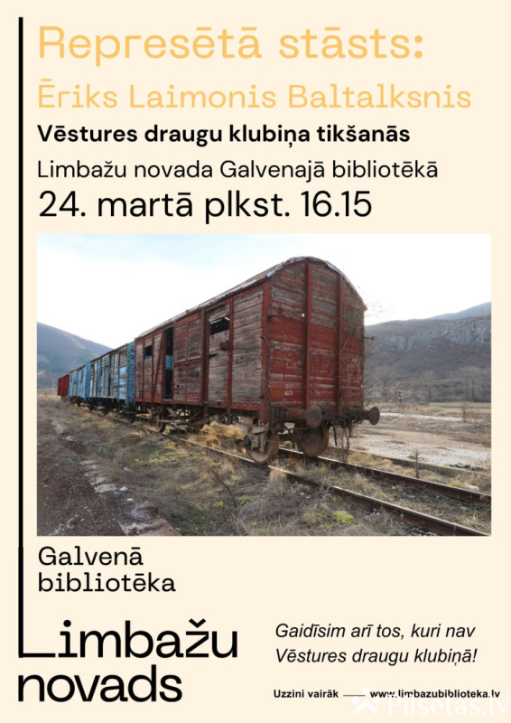 Ēriks Laimonis Baltalksnis Limbažu novada Galvenajā bibliotēkā.