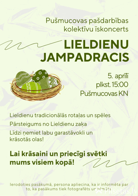 Iskoncerts "Lieldienu jampadracis" 2026