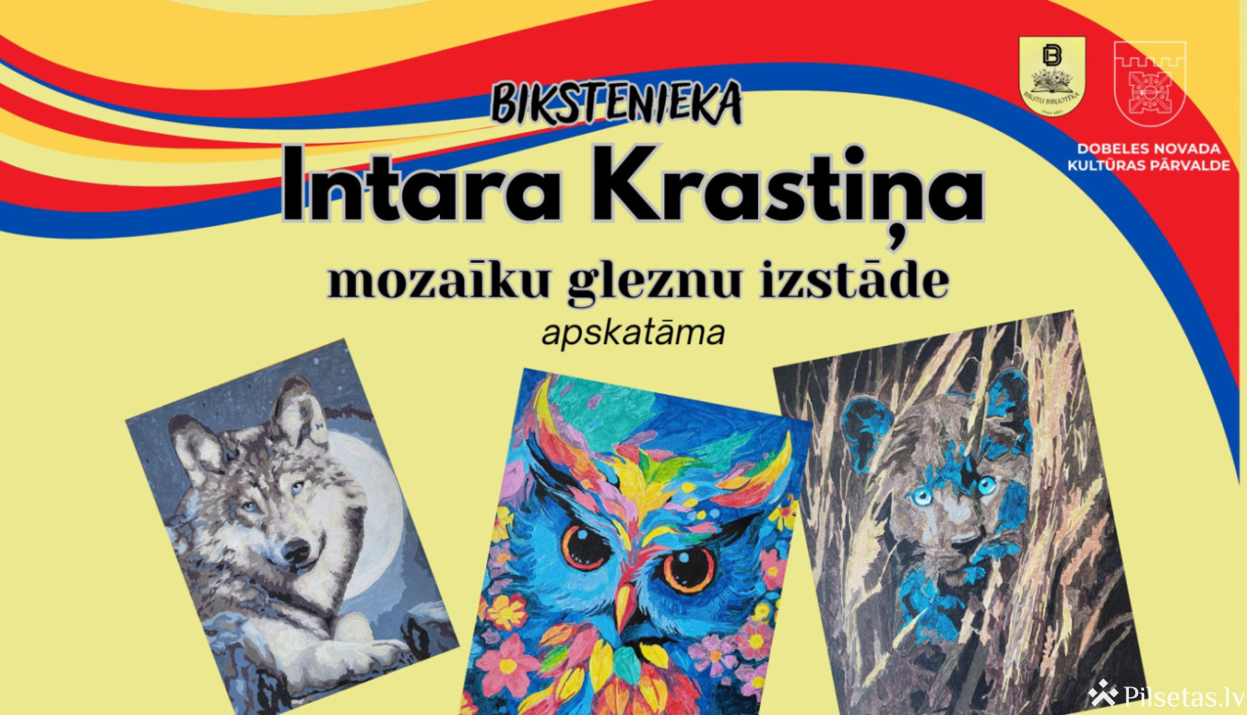 Intara Krastiņa mozaīku gleznu izstāde