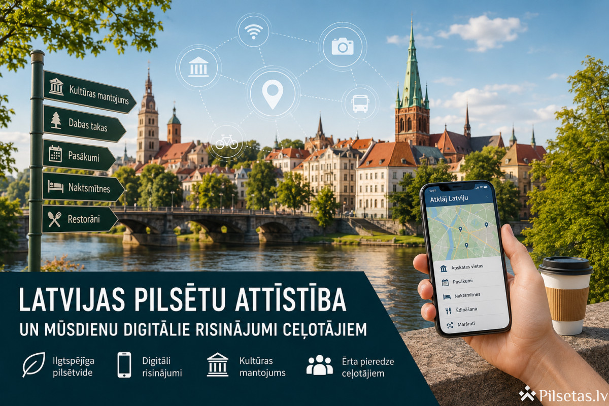 Latvijas pilsētu attīstība un mūsdienu digitālie risinājumi ceļotājiem