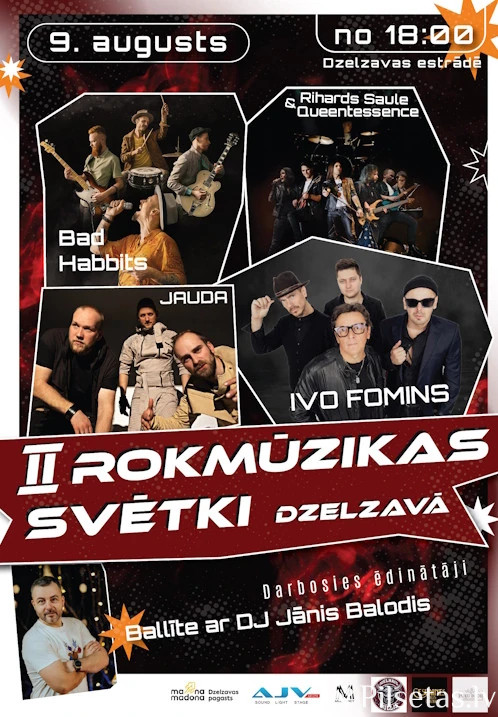 Rokmūzikas svētki Dzelzavā 2025