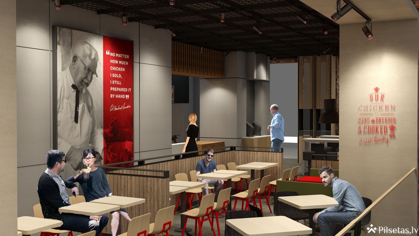 Pārņemot franšīzes vadību, “Apollo Grupa” atvērs jauna koncepta KFC restorānu “Akropolē”