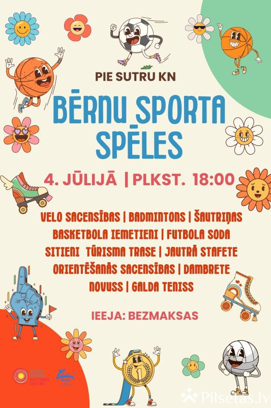 Bērnu sporta spēles Sutros 2025