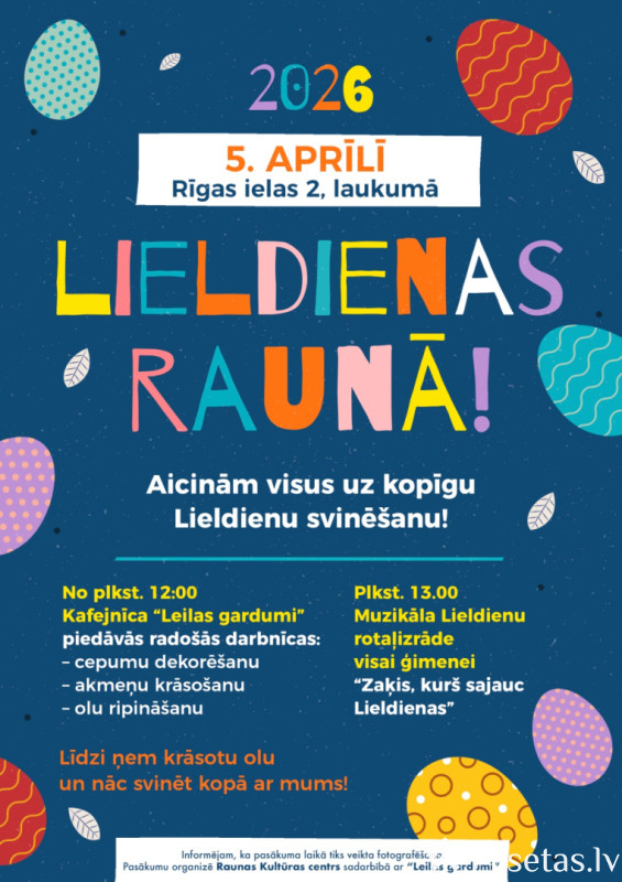 Lieldienu svinē&scaron;ana Raunā 2026