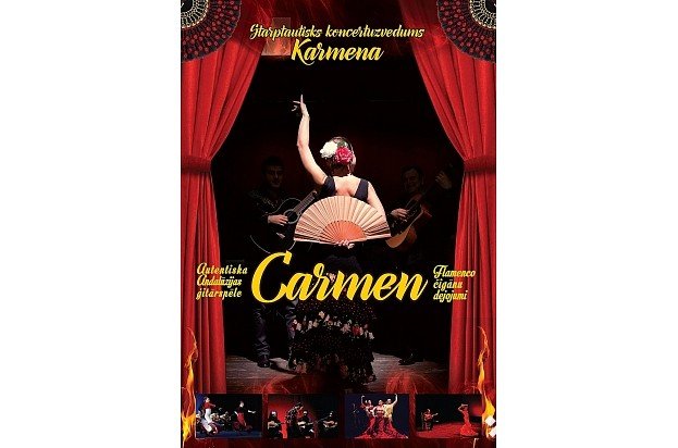 Flamenko koncertuzvedums "Karmena" Jelgavas kultūras namā