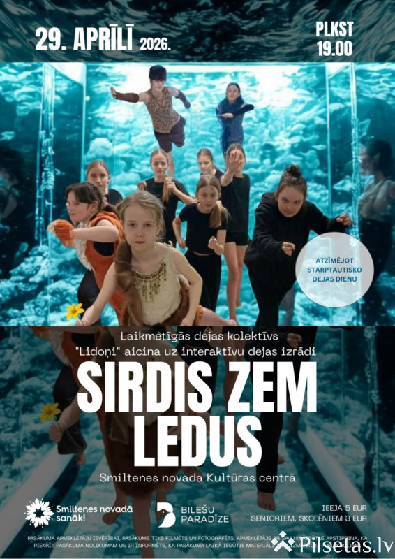 Laikmetīgās dejas izrāde "Sirdis zem ledus"