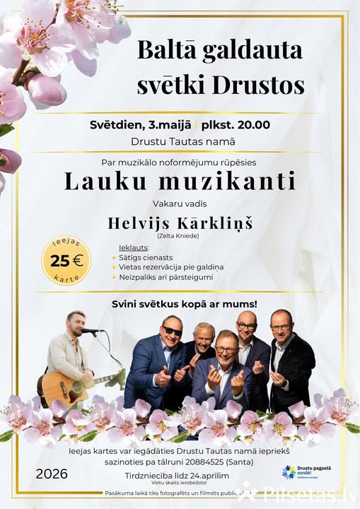 Baltā galdauta svētki Drustos 2026