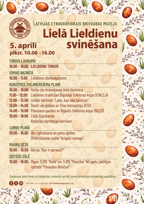 Lieldienas Latvijas Etnogrāfiskajā brīvdabas muzejā