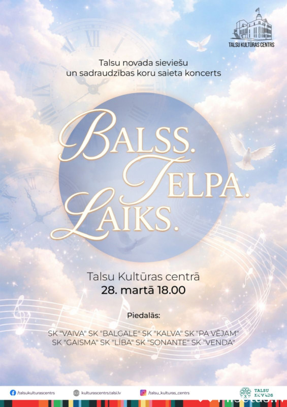 Koncerts &bdquo;Balss. Telpa. Laiks.&rdquo;