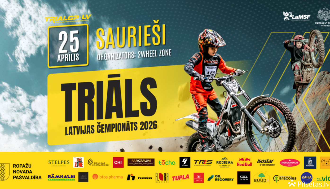 Latvijas čempionāts triālā Saurie&scaron;u karjerā