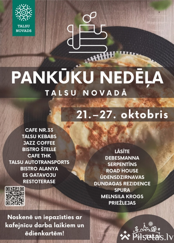 Pankūku nedēļa Talsu novadā 2024