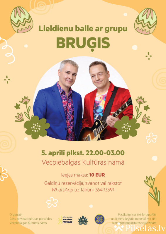 Lieldienu balle ar grupu &ldquo;Bruģis&rdquo;