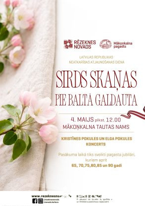 Sirds skaņas pie baltā galdauta