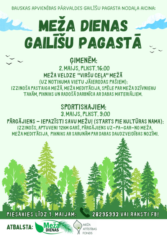 Meža dienas Gailī&scaron;u pagastā 2026