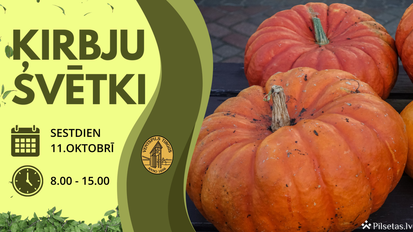 Ķirbju svētki Ventspils Vecpilsētas tirgū