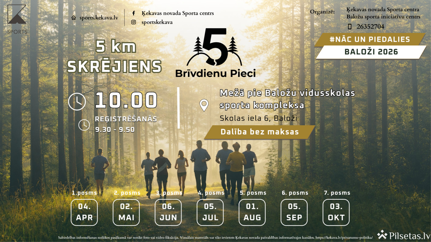 &ldquo;Brīvdienu Pieci 2026&rdquo;