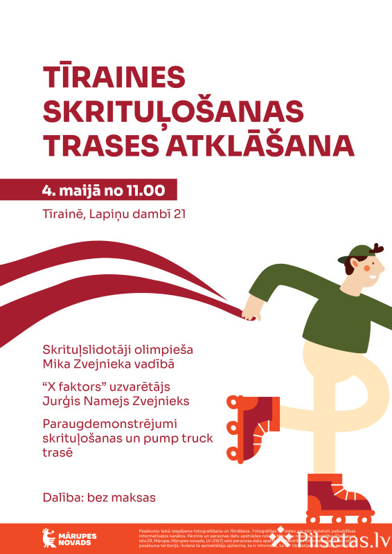 Skrituļo&scaron;anas trases atklā&scaron;ana 