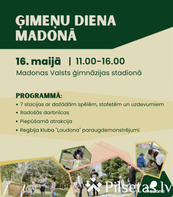 Ģimenes diena Madonā. 2026