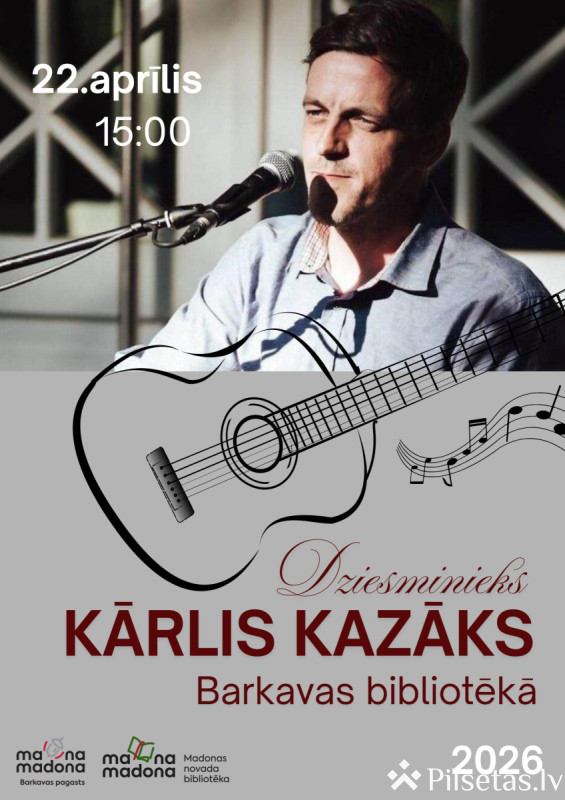 Tik&scaron;anās ar dziesminieku Kārli Kazāku