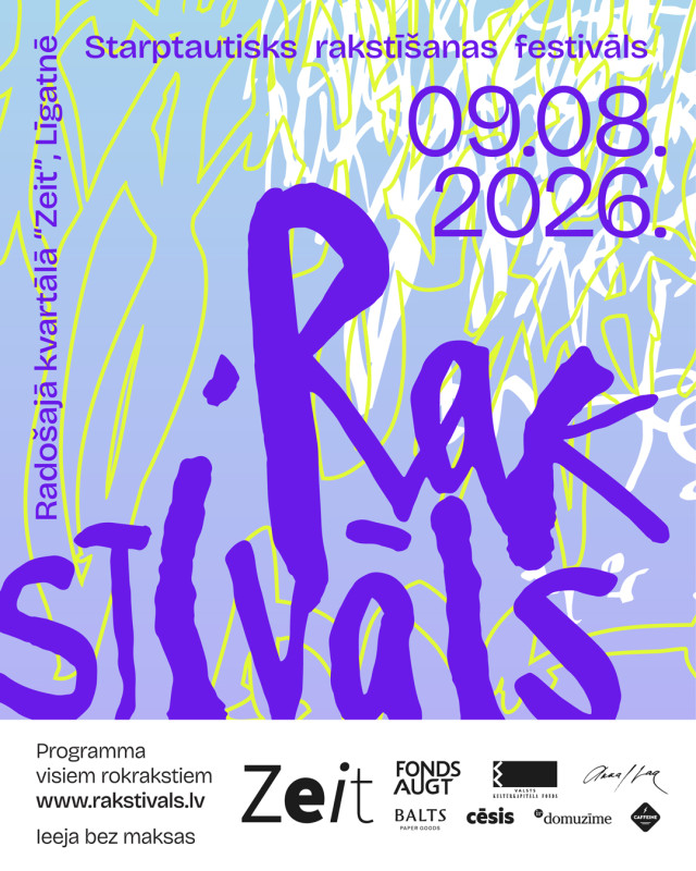 Rakstī&scaron;anas festivāls &ldquo;Rakstivāls&rdquo; 2026