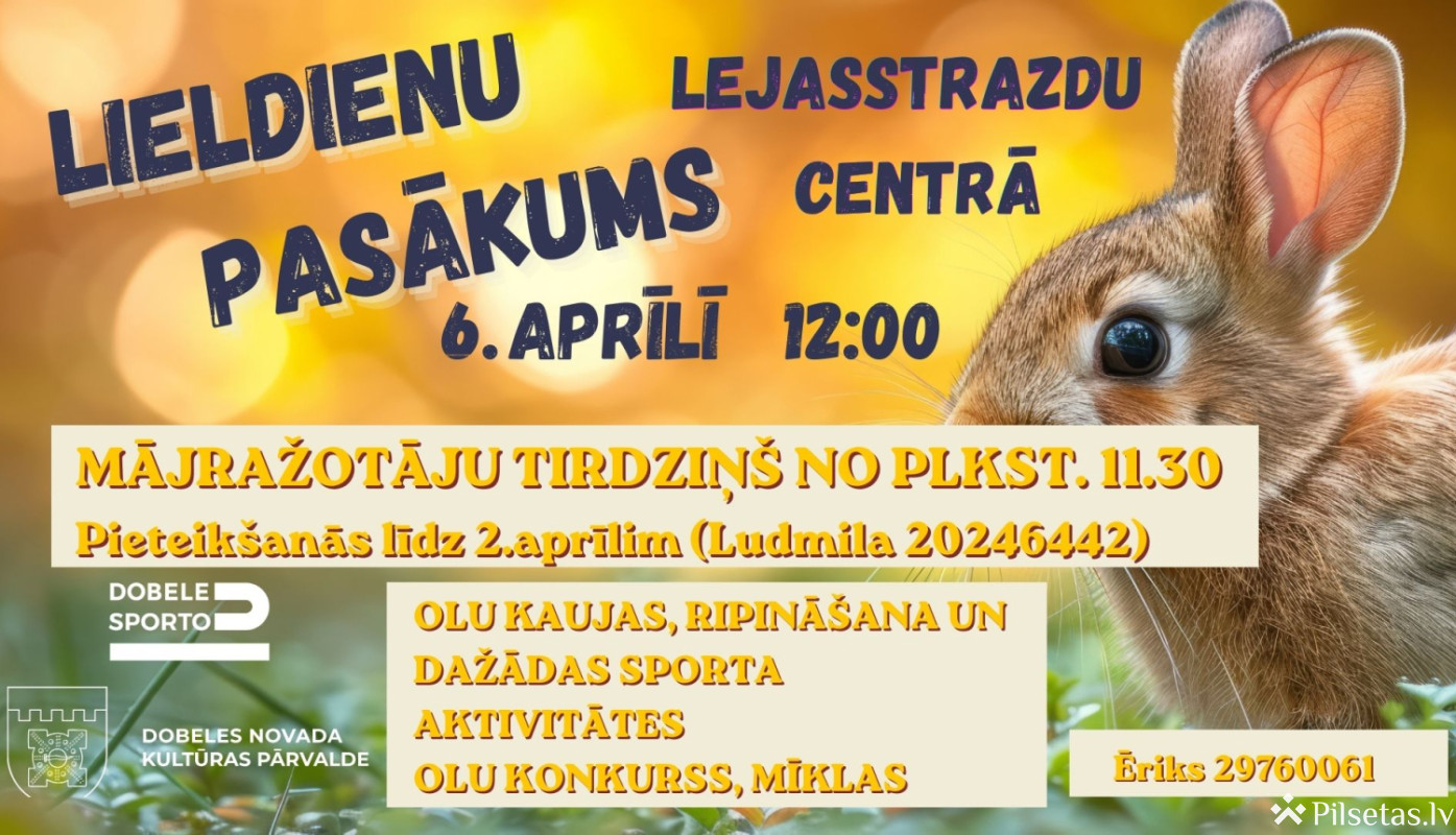 Lieldienu pasākums Lejasstrazdu centrā 2026