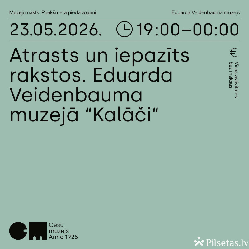 &ldquo;Atrasts un iepazīts rakstos&rdquo;