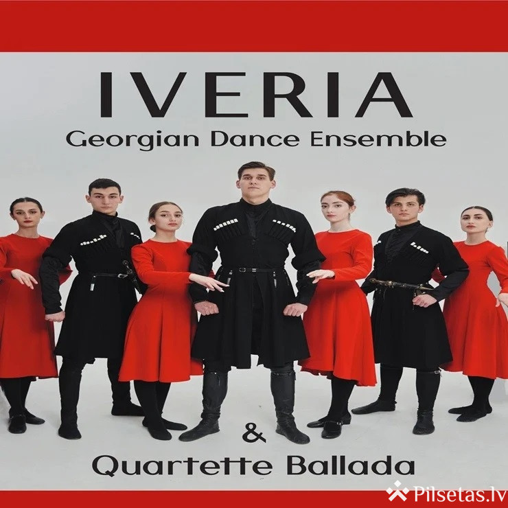Gruzīnu tautas ansamblis „Iveria” un Folk-kvartets „Ballada”