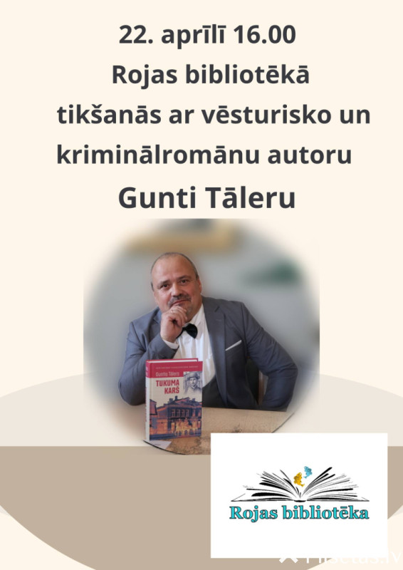 Tik&scaron;anās ar rakstnieku Gunti Tāleru