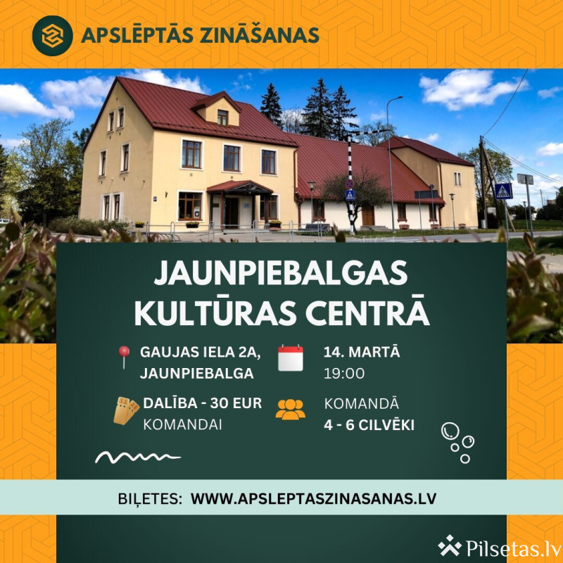 Erudīcijas un jautru mirkļu spēle &ldquo;Apslēptās zinā&scaron;anas&rdquo;