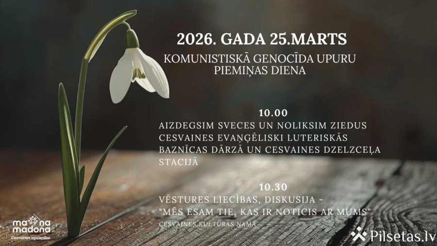 Komunistiskā genocīda upuru piemiņas diena Cesvainē
