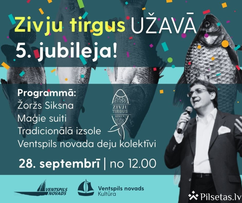 Zivju tirgus Užavā 