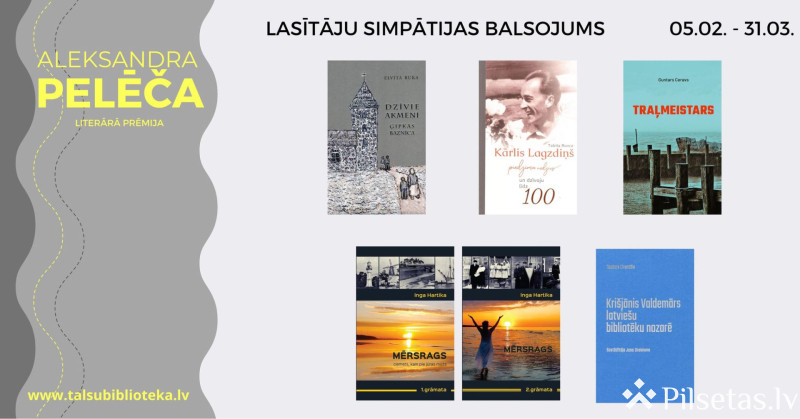 A. Pelēča literārās prēmijas Lasītāju simpātijas balsojums